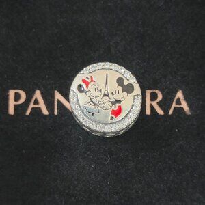 Pandora Paris Mickey and Minnie Eiffel Tower Exclusive Charm Bead with box